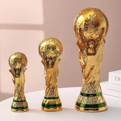 World Cup Football Hercules Cup 2022 Qatar Trophy Fan Bar Lottery Station Ornament Bar Decoration
