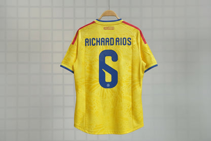 2026 World Cup Colombia/Suarez Diaz James Falcao Home Player Football Uniform