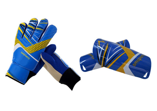 Football Protective Gear Set, Goalkeeper Gloves, Latex Wrist Guards, Goalkeeper Sports Shin Guards, Sock Covers, Professional Anti-Slip And Anti-Collision