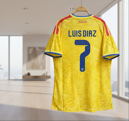 2026 World Cup Colombia/Suarez Diaz James Falcao Home Player Football Uniform