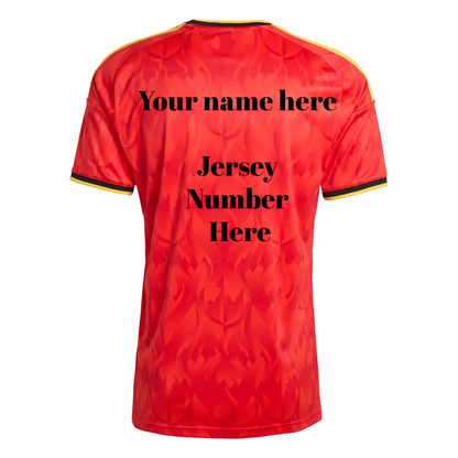 Camiseta personalizada de aficionado de Bélgica Mundial 2026