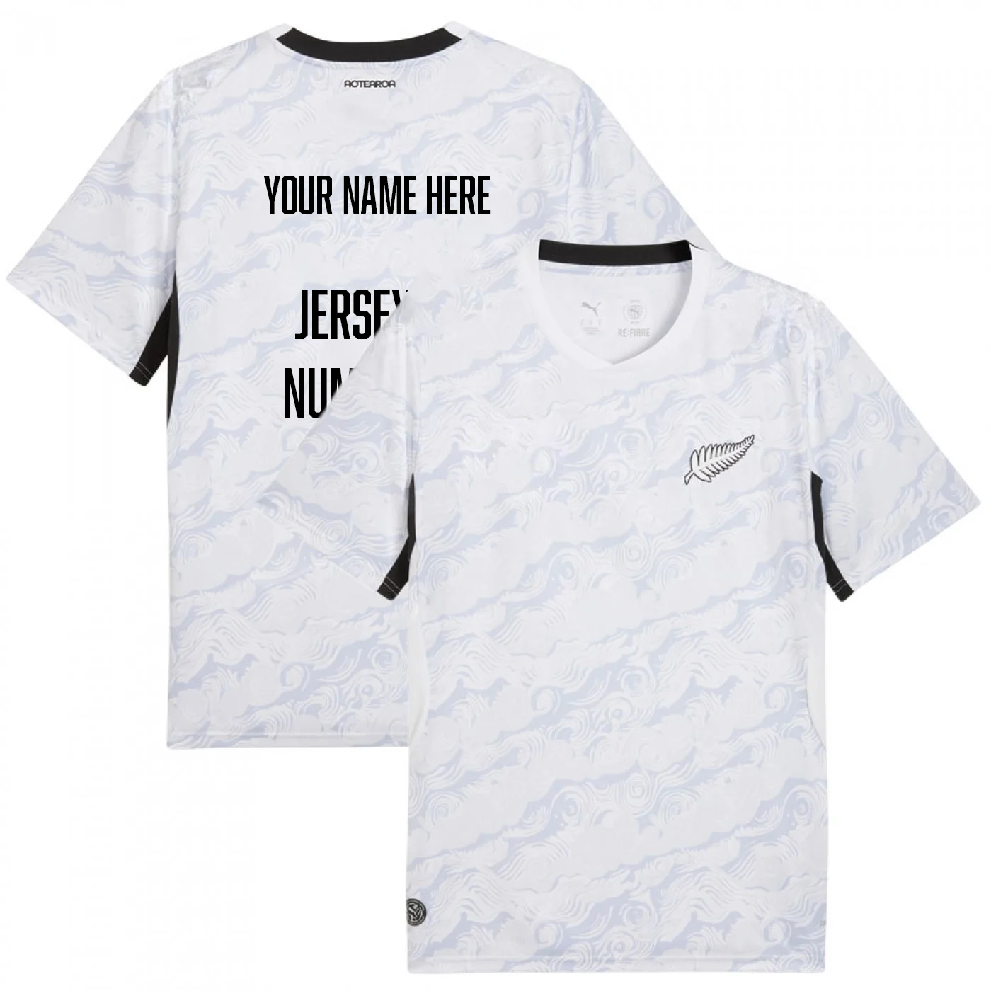 2026 World Cup Custom Fan Jersey New Zealand